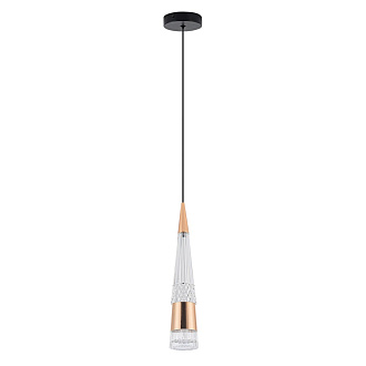 Подвесной светильник 8*8*140 см, LED 9W, 4000K, Золото LED4U L7122-1 GD