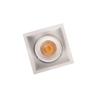 Встраиваемый светильник 8*8*6 см, 1*LED*7W 4000K LOFT IT Flash 10319/B White белый, вр 7,5 см