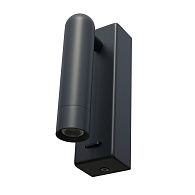 Бра 3*4*14 см, *3W, 3000K, Lightstar Omega 200737, Черный