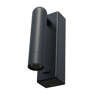 Бра 3*4*14 см, *3W, 3000K, Lightstar Omega 200737, Черный