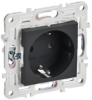 SKANDY Розетка с з/к без з/ш 16А SK-R05G граф. IEK, SK-R11-16-K53