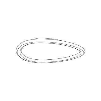 Люстра потолочная 40*4,6 см, LED 55W 3000-5500K Citilux ТRIO CL215B240E белый