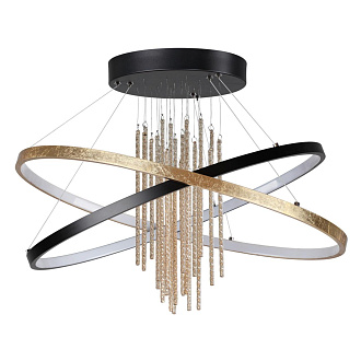 Светильник 60 см, 70W, 4000K Odeon Light L-vision Monica 3901/70CL, черный, золото