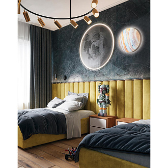 Cветильник 26 см, LED 1*18W, 4000 К, Sonex Jupiter 7724/AL, мульти