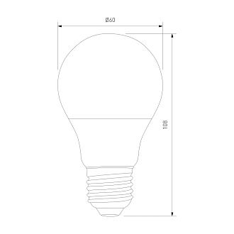 Светодиодная лампа A65 15W 6500K E27 BLE2726 Elektrostandard  4690389053399, a048618