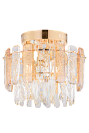 Люстра Ø300 x H370, мм, 4*40W(160W) + 4*3W(12W), FGD (ЗОЛОТО) Rilon 2291/4+4 FGD
