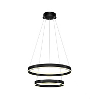 Каскадная люстра 60*120 см, LED, 165W, белый (регулируемый) Lightstar Rotonda 736427, черный