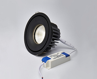 Встраиваемый светильник 14,5*7,6 см, ITALLINE IT06-6018 black 4000K, вр 13 см