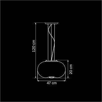 Люстра Lightstar Simple Light 801040 Хром диаметр 47 см