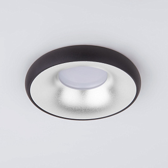 Встраиваемый точечный светильник 118 MR16 серебро/черный Elektrostandard