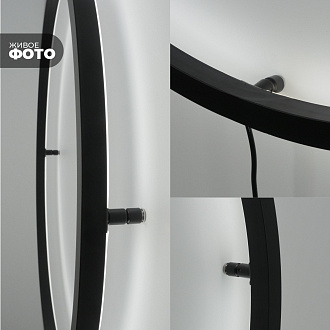 Светильник ElegantLight DZN-11112 ЧЕРНЫЙ D600/H60/1/LED/15W/2800-6500K без ПДУ GUARD-LUX 23-12