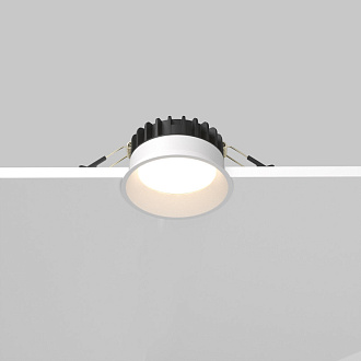 Встраиваемый светильник Downlight 9*4,6 см, 8W, 3000-4000-6000K 120° Maytoni Technical Okno DL055-8W3-4-6K-W белый, вр 8 см