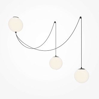 Подвесной светильник 20*40-300 см, *LED*26W, 3000K, Maytoni Twins MOD427PL-L30B3K1, Черный