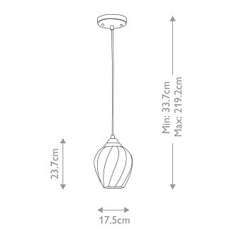 Подвесной светильник  Elstead Lighting, Арт. TIBER-P-CLEAR