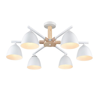 Люстра потолочная 79,5*35 см, 6*E27 Lumion COLANGE 8095/6C белый