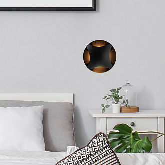 Уличный встраиваемый Maytoni Biscotti O036-L3B3K, 3W LED, 3000K, черный