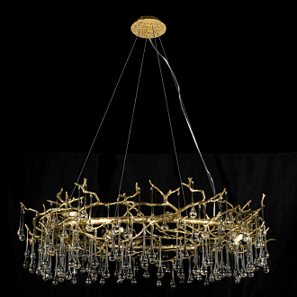 Подвесная люстра 100 см, 10*G9 золото Loft It Bijout 10068/1000 GD