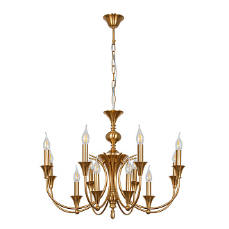Люстра 53*75 см, 12*E14, 40W, Arte Lamp Collinetta A4094LM-12PB, Полированная Медь