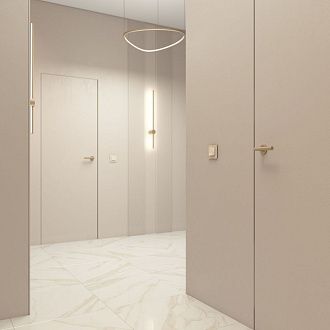 W0012443 Рамка на 1 пост Elite, айвори, стекло Werkel, 4690389180682