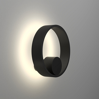 Бра 8,5*18,5*18,5 см, 10W, 3000К, Denkirs Orbit DK5060-BK черный