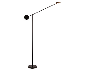 Торшер 125 см, 8W, 3000K, Kink Light 09440-F,19(3000K), черный