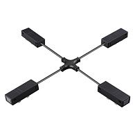 Гибкий токопроводящий соединитель Х-образный Novotech VECTOR PORT 135315, черный