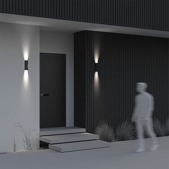 Настенный светильник Maytoni LED Twist O040WL-L11B3K, 11W LED, 3000K, черный