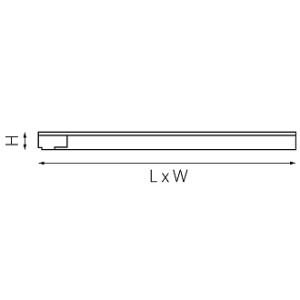 Светильник д/1-фазн трека LINEA 0,5*60*1,2 см, LED 10W 3000K Lightstar Linea 256637 черный