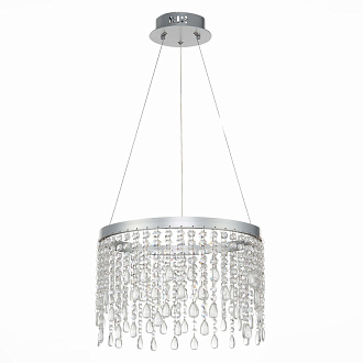 Люстра подвесная 40 см, 24W 3000K/4000K/6000K ST LUCE VEGA SL6201.103.24 Серебристый