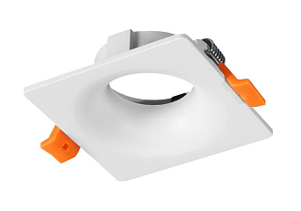 Светильник встроенный 9*9 см, Crystal Lux CLT 003C1 WH Белый, вр 7,5 см