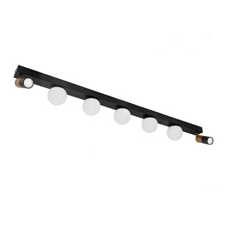 Светильник 100*17 см, 7*LED 16W 4000K черный Arte Lamp Zosma A2608PL-7BK