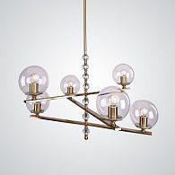 Люстра на штанге FONDO 78*78*46,2 см, 6*E27*60W, ImperiumLoft FONDO01, Золотистый