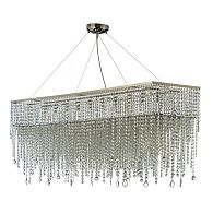 Люстра подвесная **22 см, 10*G9*40W, Arti Lampadari Milano Milano E 1.5.120x30.105 N, никель