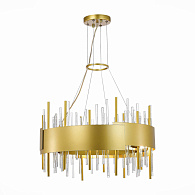 Люстра подвесная 60 см, 480W, ST LUCE OLVERA SL1633.203.12 Матовое золото