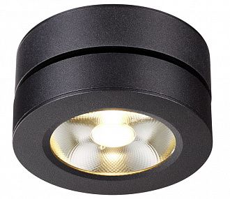 Светильник 10*10 см, LED 12W, 3000K Novotech Groda 357985 черный