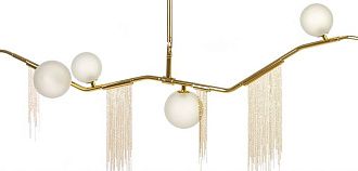 Подвесной светильник Адель Cherry Bomb Chandelier 9 327*59*205 см, 9*G9*40W, ImperiumLoft 40.1105, Латунь