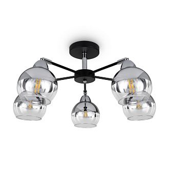 Люстра *58*-27 см, 5*E27*60W, Freya  FR5225PL-05B, Черный