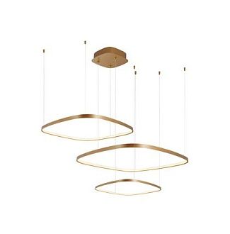 Подвесная люстра 130 см, 70W, 3000K, Lightstar Saturno 749223, золото