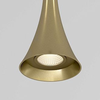 Подвесной акцентный светильник 6*6*142 см, LED, 5W, 3000K, Elektrostandard Hall 50314 LED, латунь