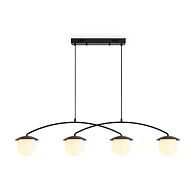 Подвесной светильник 106*13*35-120 см, 4*E14*60W, Freya  FR5520PL-04B, Черный