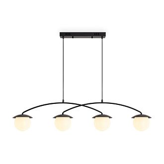 Подвесной светильник 106*13*35-120 см, 4*E14*60W, Freya  FR5520PL-04B, Черный