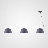 Подвесной светильник Ambit Gray Long 126*25*20 см, 3*E27*60W, ImperiumLoft MU01, Серый
