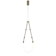 Подвесной светильник 398*60 мм, 1*LED 13W 3000-6500K бронза Indigo Corda V000062L, 14010/1P Brass