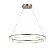 Люстра Ø600, мм, 30W 4000K, SILVER (Cеребро) NewRgy 2832-DW-6 SILVER