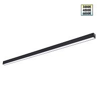 Cветильник  86,8*2,5*3 см, 1*LED*30W, 3000/4000/6000K, Novotech VECTOR PORT 359942, черный,
