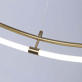 Подвесная люстра 80*20-150 см, 8*LED, 30W, 4000K, Favourite Girth 4629-8P, золотой