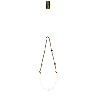 Подвесной светильник 398*60 мм, 1*LED 13W 3000-6500K бронза Indigo Corda V000062L, 14010/1P Brass