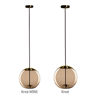 Подвесной светильник 20*20 см, 1*LED*5W LOFT IT Knot 8135-B mini латунь