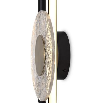 Бра 22*22*39 см, LED,  7W, 3000К, Freya Drip FR6173WL-L12B черный
