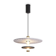 Подвесной светильник 41 см, 10W, 3000K, Freya Acoustic FR5494PL-L9GR, черный